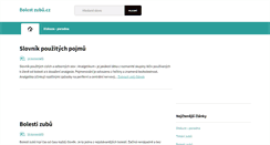 Desktop Screenshot of bolest-zubu.cz
