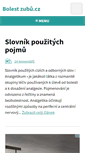 Mobile Screenshot of bolest-zubu.cz